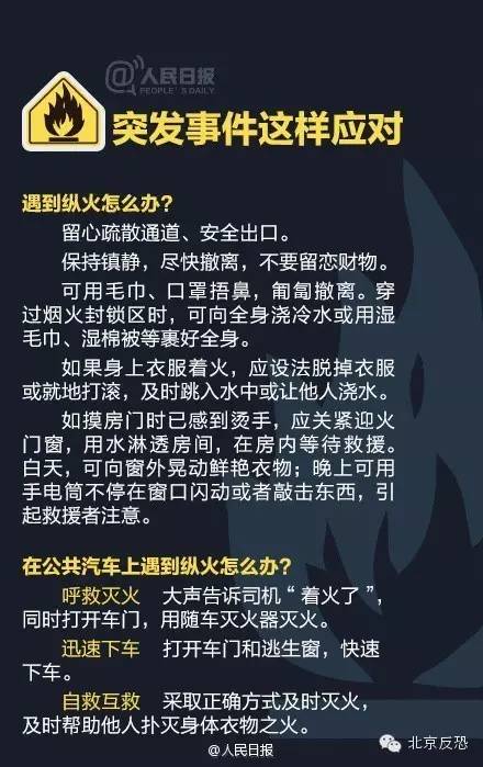 你必须了解的反恐基本常识