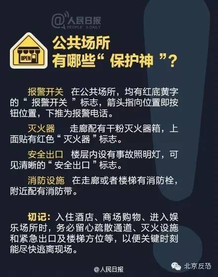 你必须了解的反恐基本常识